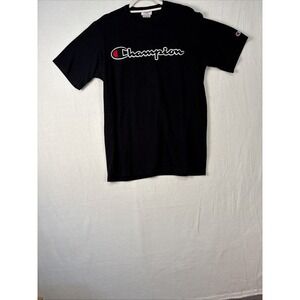 Vtg CHAMPION Mens T-Shirt Black Size‎  Large K1180